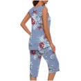 thumbnail image 5 of Hauts Sans Manches pour Femmes, Hauts Décontractés d'Été pour Femmes, Ensemble de Hauts Imprimés Sans Manches à Col Rond pour Femmes, Hauts d'Été pour Femmes, 5 of 5