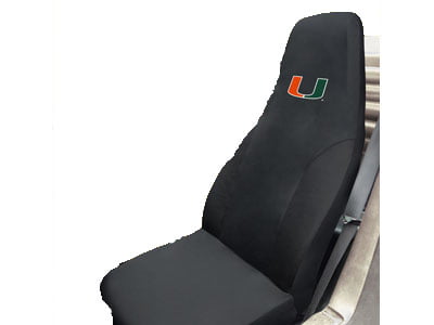 New NCAA Miami Hurricanes Car Truck Seat Covers & Steering Wheel Cover Set 