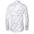 thumbnail image 4 of Brglopf Dress Shirts for Men Button Down Long Sleeve Office Work Plaid Shirts Plus Size Slim Fitted Casual Collared Formal Shirts, 4 of 4