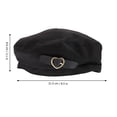 thumbnail image 5 of KAKOWELY Elegante gorro de invierno para mujer, gorro de invierno, boina, gorro cálido, boina vintage., 5 of 5