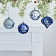 thumbnail image 3 of Christmas Ball Ornaments 16ct Navy Silver, 3.15 Inch Shatterproof Christmas Tree Decorations, Bulk Xmas Tree Ornaments Set, 3 of 8