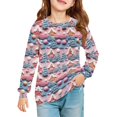 thumbnail image 3 of YOUYEDIAN Christmas Sweatshirt for Girls Long Sleeve Crewneck Xmas Graphic Fleece Pullover Tops, 3 of 5