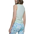 thumbnail image 2 of Calvin Klein Performance Womens Ruched Side Tie Tank Top Refresh L, 2 of 2