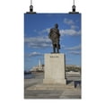 thumbnail image 2 of Print: Statue Of Francisco De Miranda, Located On The Malecon In Havana, 2 of 4