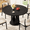 Black, variant on Virans 47.2" Round Dining Room Table for 4-6,Dinner Table with MDF for Kitchens,Living Rooms,Black
