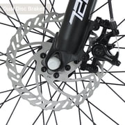AIVA 20 Inch Mountain Bike, Magnesium Alloy Frame Dual Full-Suspension Mountain Bicycles, 7-speed Bike with Disc Brake