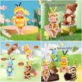 thumbnail image 4 of 6 Inch Mini Dolls Lifelike Realistic Tiny Dolls with Animal Clothes, for 3+ Easter Graduation Birthday(Lovely Style),5.9*1.96 inch., 4 of 7
