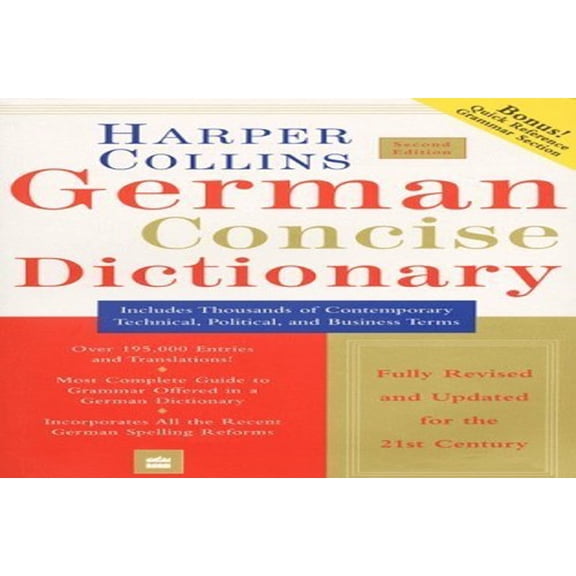 Pre-Owned Collins German Concise Dictionary, 2e (HarperCollins Concise Dictionaries) (Paperback) 0062736841 9780062736840