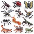thumbnail image 1 of Set de figuras de insectos realistas de PVC, modelos de insectos para niños, 12 unidades, 1 of 1