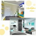 thumbnail image 6 of 1set 4pcs PVC Waterproof Eye Stickers Flat Round Refrigerator White 178x16mm, 6 of 6