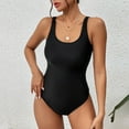 thumbnail image 5 of REORIAFEE Bathing Suit for Women High Waisted Bikini Fashionable Bathing Suit One Piece Bandage Swimsuit Black L, 5 of 7