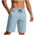 thumbnail image 2 of MOJOGO Summer Shorts for Men Lightweight Elastic Waist Drawstring Shorts for Workwear and Outdoor Sport 2XL, 2 of 7