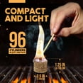 thumbnail image 2 of All Natural Fire Starters, Charcoal Grill Lighter, Fire Starter Cubes, 20 Min Burn Time, 96 Ct, 2 of 9