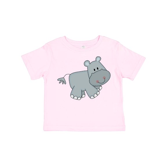 Inktastic Cute Smiling Baby Hippo Boys or Girls Toddler T-Shirt