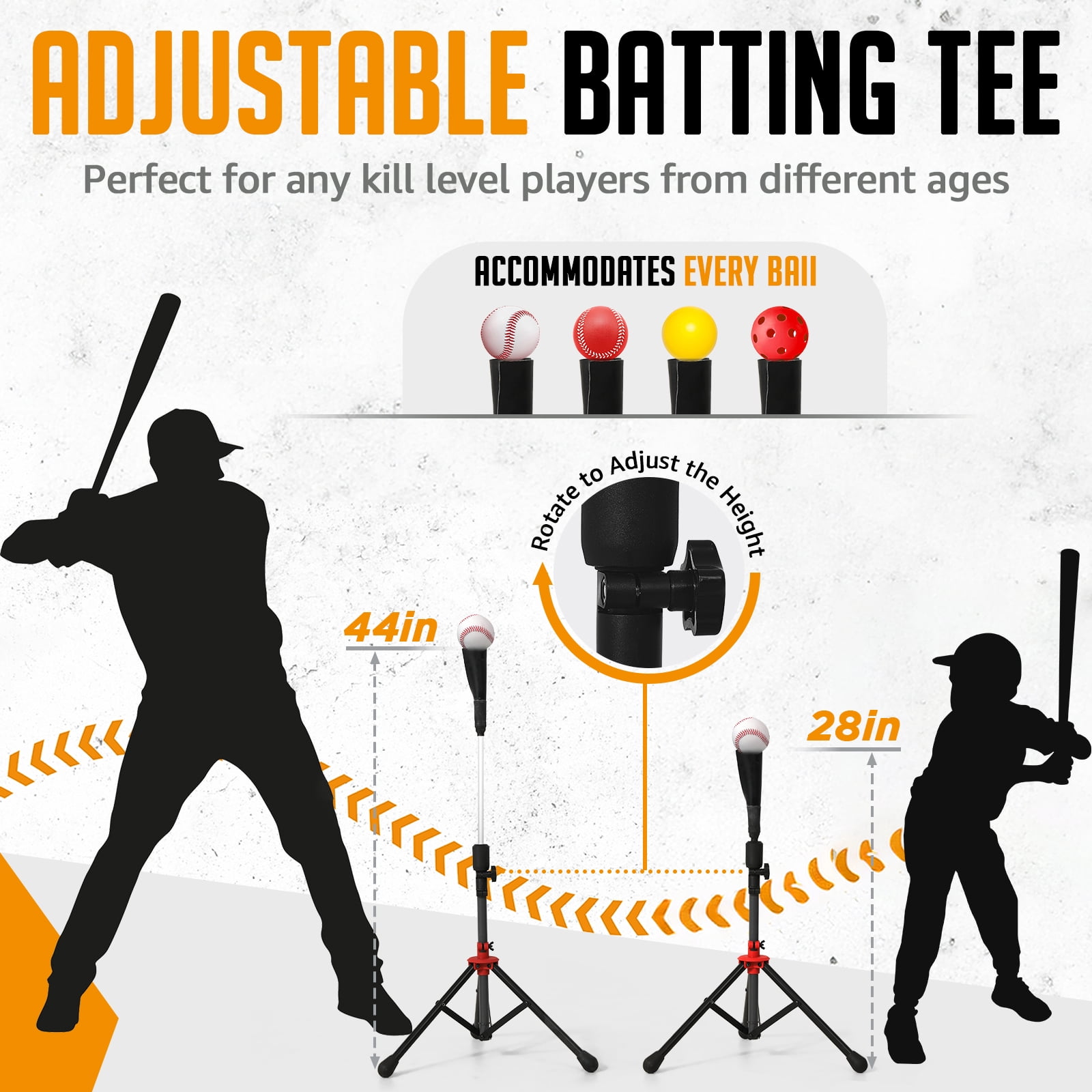 Zealfeel 7 x 7 ft Baseball & Softball Net Set: Includes Batting Tee, Dummy Batter, 2 Strike Zones & Ball Collection System. Steel Frame & Carry Bag