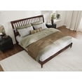 thumbnail image 3 of AFI Orleans King Solid Wood Low Profile Sleigh Platform Bed, Walnut, 3 of 12