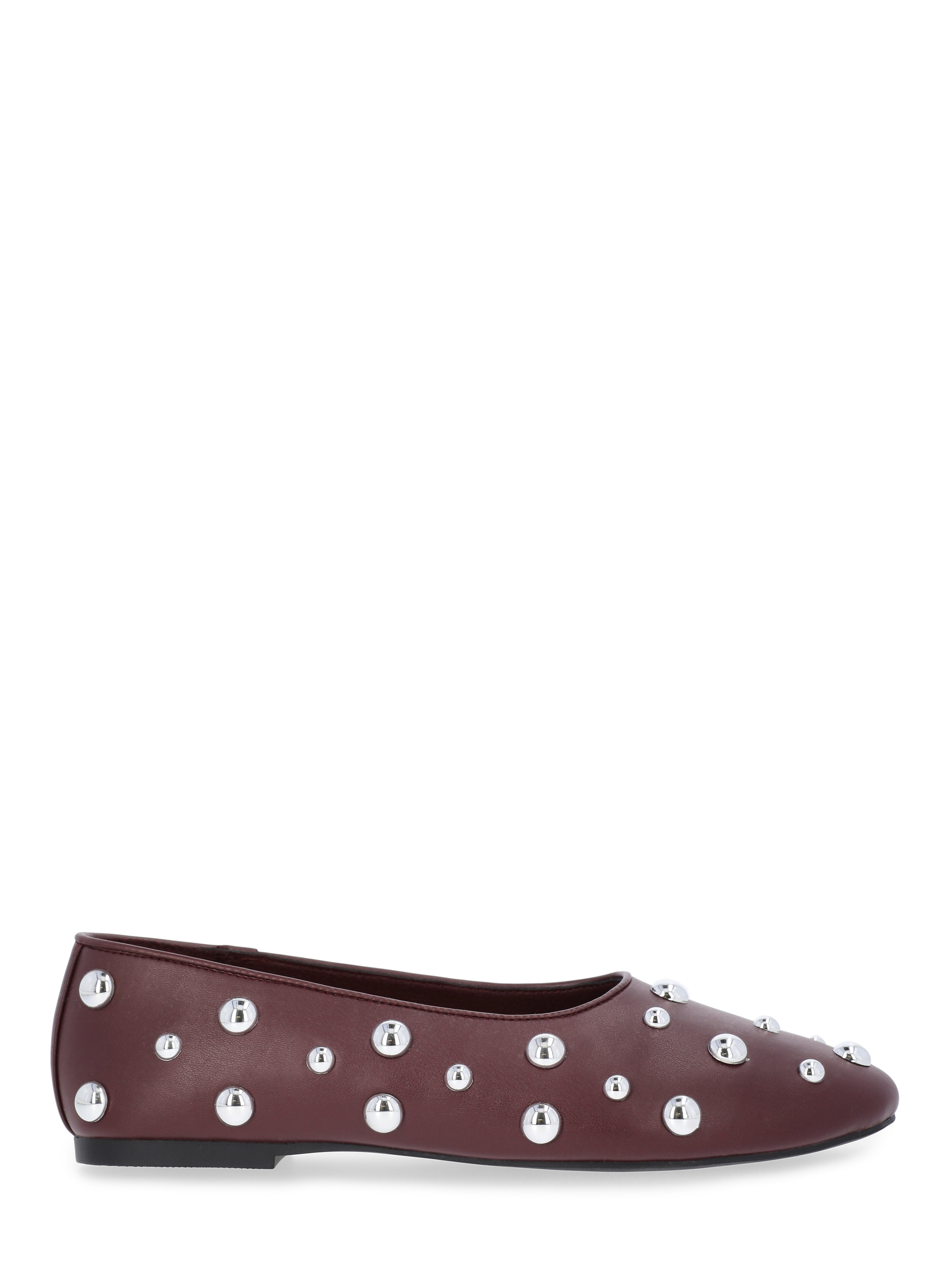 Scoop Women's Studded Faux Leather Ballet Flats