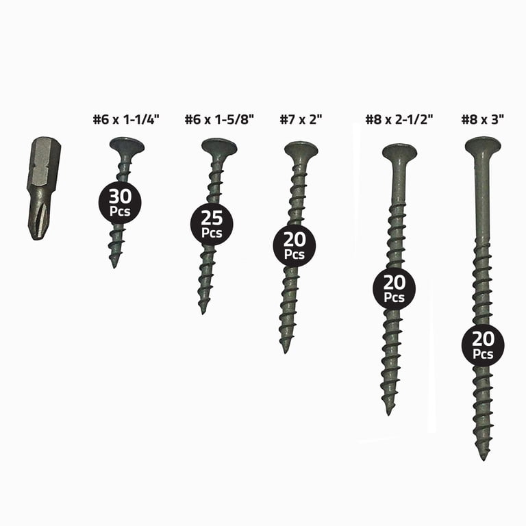 Grip-Rite PrimeGuard Deck Screws, 115 Piece Assorted photo 3