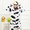 thumbnail image 5 of Pijama de franela de felpa de vaca de Anime para niños, traje de Animal de dibujos animados, manga larga, ropa suave y cálida para el hogar, regalo de invierno, nuevo, 5 of 5
