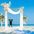 thumbnail image 4 of Arreglo floral de boda artificial Zulema con Drapeado rosa blanco, 4 of 7