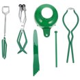 thumbnail image 1 of 1 Set 6Pcs Canning Tool Kit Practical Jam Jar Lifters Canning Tongs (Green), 1 of 9