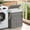 Dove Gray, variant on LEDREM 14.5-Gallon Slim Laundry Hamper with Lid, Rattan Clothes Basket with Removable Liner & Handles, Foldable, Space-Saving, Cloud White