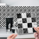 thumbnail image 3 of Adhesivo para azulejos de cerámica cuadrados con película brillante Msc, autoadhesivo, adhesivo para pared, para renovación del hogar, papel tapiz impermeable, 3 of 5