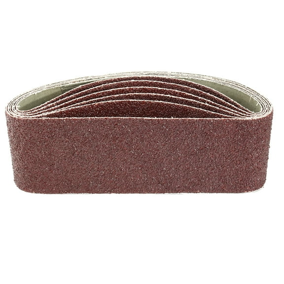 Uxcell 3" x 21" 36 Grit Lapped Joint Aluminum Oxide Sanding Belts 6 Pack