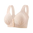 thumbnail image 4 of Vhkiploz Front Closure Post-Surgery Bras for Women's Full Coverage Mastectomy Bras Solid Color Supportive Gathering Daily Bras, 4 of 8