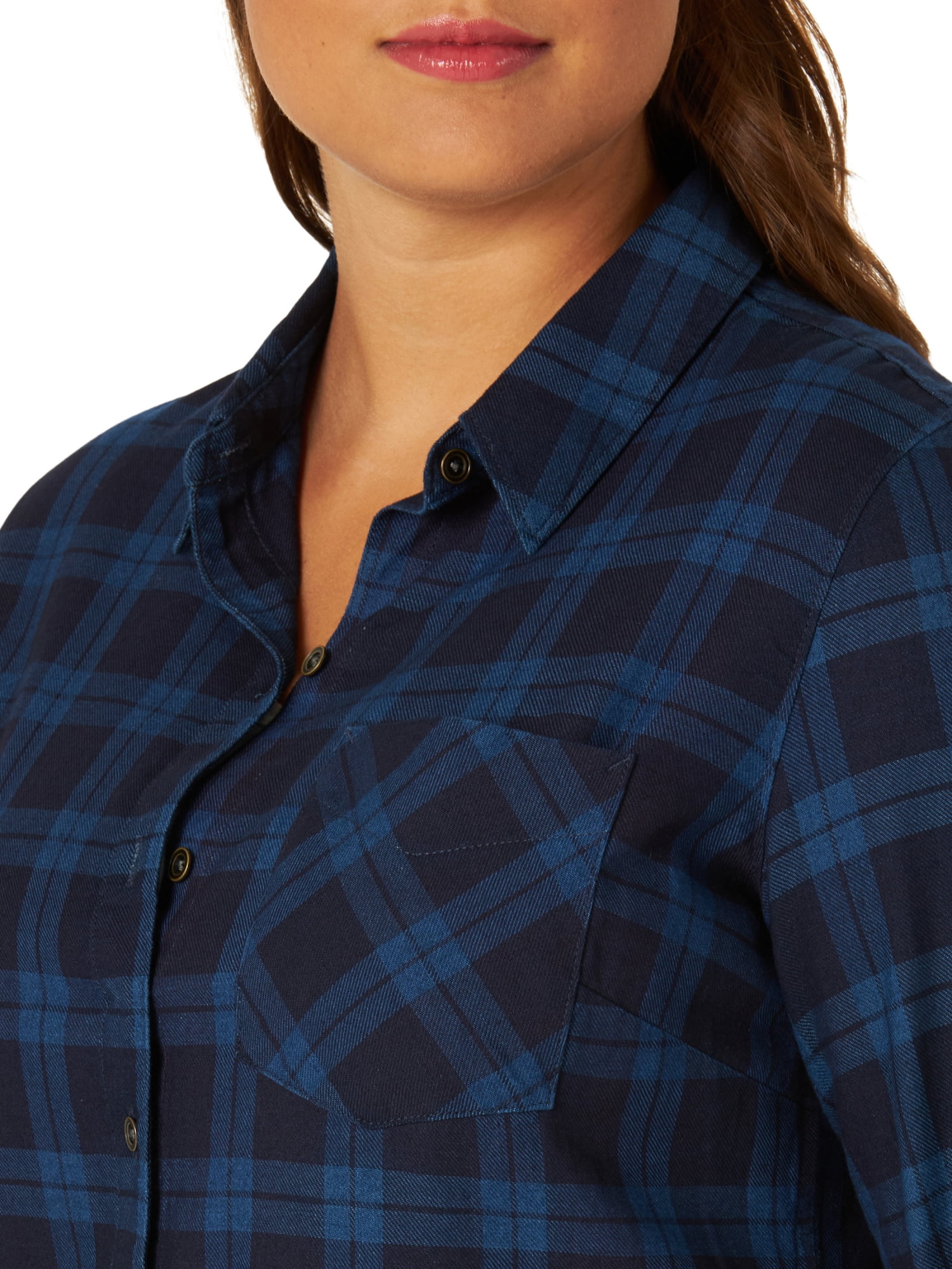 walmart women's lee flannel shirts
