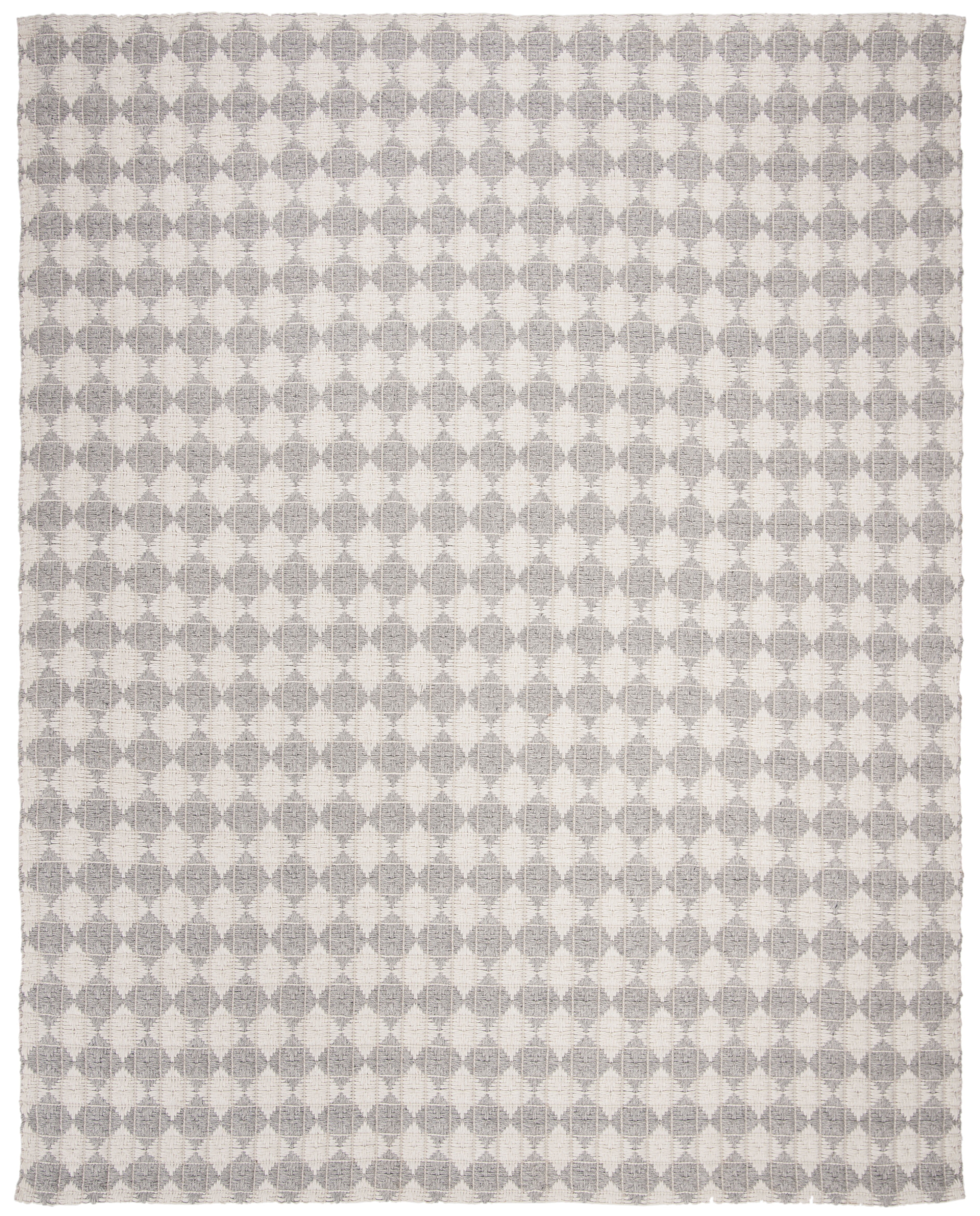 SAFAVIEH Natura Quincy Braided Geometric Area Rug, Silver/Ivory, 8' x 10'