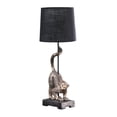 thumbnail image 2 of Benjara Ree 24" Accent Table Lamp- Monkey Resin Sculpture- Drum Shade- Bronze, 2 of 6