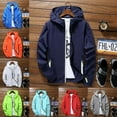 thumbnail image 2 of AMERTEER Men Wind Breaker Coat Zipper Hoodie Jacket Quick Drying Sport Outwear New, 2 of 11