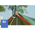 thumbnail image 4 of Soidarity Toldo de soporte para tienda de campaña, carpas de lona plegables multifunción, refugio solar a prueba de lluvia, fácil carpas Verde Toldo hexagonal, 4 of 6