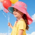 thumbnail image 2 of Sombrero para niños UPF 50+ con ala ancha y protector de nuca sombrero para niños para playa pesca y actividades al aire libre, 2 of 7