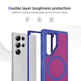 thumbnail image 2 of Dteck Magnetic Case for Samsung Galaxy S25 Ultra Compatible with Magsafe Dual Layer TPU+PC Military-Grade Protection Shockproof Rugged Protective Hybrid Cover for Galaxy S25 Ultra,Rose+Blue, 2 of 7