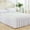 White/54 W x 75Linch, variant on XMMSWDLA Wrap Around Bed Skirts with Split Corners for Queen Beds 15" Drop, White Elastic Dust Ruffles Easy Fit Wrinkle & Fade Resistant Silky Luxurious Fabric Solid Machine Washable