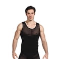 thumbnail image 2 of SDNall Slimming Shirts for Men Mens Body Shaper Buckle Adjustt Belly Shaper Corset Waist Corset Chest Belly Belt Stereotype Invisible Breathable Mens Compression Tank Top (Black,Sizes:M-2XL), 2 of 9