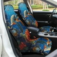 thumbnail image 4 of Nautical Green Sea Turtles Car Seat Covers Set of 2 Auto Accessories Protectors Car Decor Universal Fit for Car Truck SUV, 4 of 5