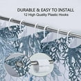 thumbnail image 4 of Mermaid Shower Curtain, Sea Animal Sea Turtle Coral Sea Star Reef Fish Sea Shell Sea Theme Waterproof Shower Curtain, Teal and Blue Fabric Shower Curtain Set with 12PCS Hook,70X70IN, 4 of 6