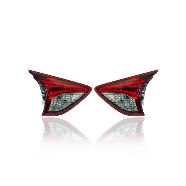 Tail Light Assembly - Compatible/Replacement for '13-16 Mazda CX5 Sport/Touring/Grand - Halogen, Inner On Liftgate - Pair, Left Driver + Right Passenger Set - KD53513F0E, KD53513G0E