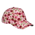 thumbnail image 3 of Naloa Original Classic Low Profile Hat Men Women Baseball Cap Dad Hat Adjustable Unconstructed Rose Flowers Print Cap, 3 of 9