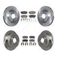 thumbnail image 1 of Transit Auto Front Rear Disc Brake Rotors and Semi-Metallic Pads Kit for Car Hyundai Accent Kia Rio5 Rio K8F-101233, 1 of 11