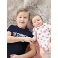 thumbnail image 5 of Big Brother Security for Little Sister - Tstars Kids T-Shirt - Best Gift for Big Brother - Perfect for Pregnancy Announcement and Baby Shower - Graphic Tee Showcasing Sibling Love - Large Navy, 5 of 6