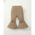 thumbnail image 5 of Infant Girls Clothes Baby Girl Pants Toddler Leggings 3 Pack Flare Baby Pants 3 6 9 12 18 24 Months Bell-bottoms for Girls Black Brown Apricot, 5 of 8