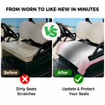thumbnail image 4 of Golf Cart Seat Covers for 2 Seater, Pink Grey Soft Microfiber Cart Seat Towel Blanket, Gray Farmhouse Modern Rustic Absorbent Breathable Non Slip Bench Seats Protector for Golf Course 51"x31", 4 of 9