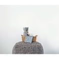 thumbnail image 5 of Creative Co-Op New Zealand Wool Square Pouf, Grey, 5 of 6