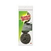 Metal Scrubbing Pads 2 1/2" x 2 3/4", Stainless Steel, Silver, 3/Pk, 8 Pks/CT