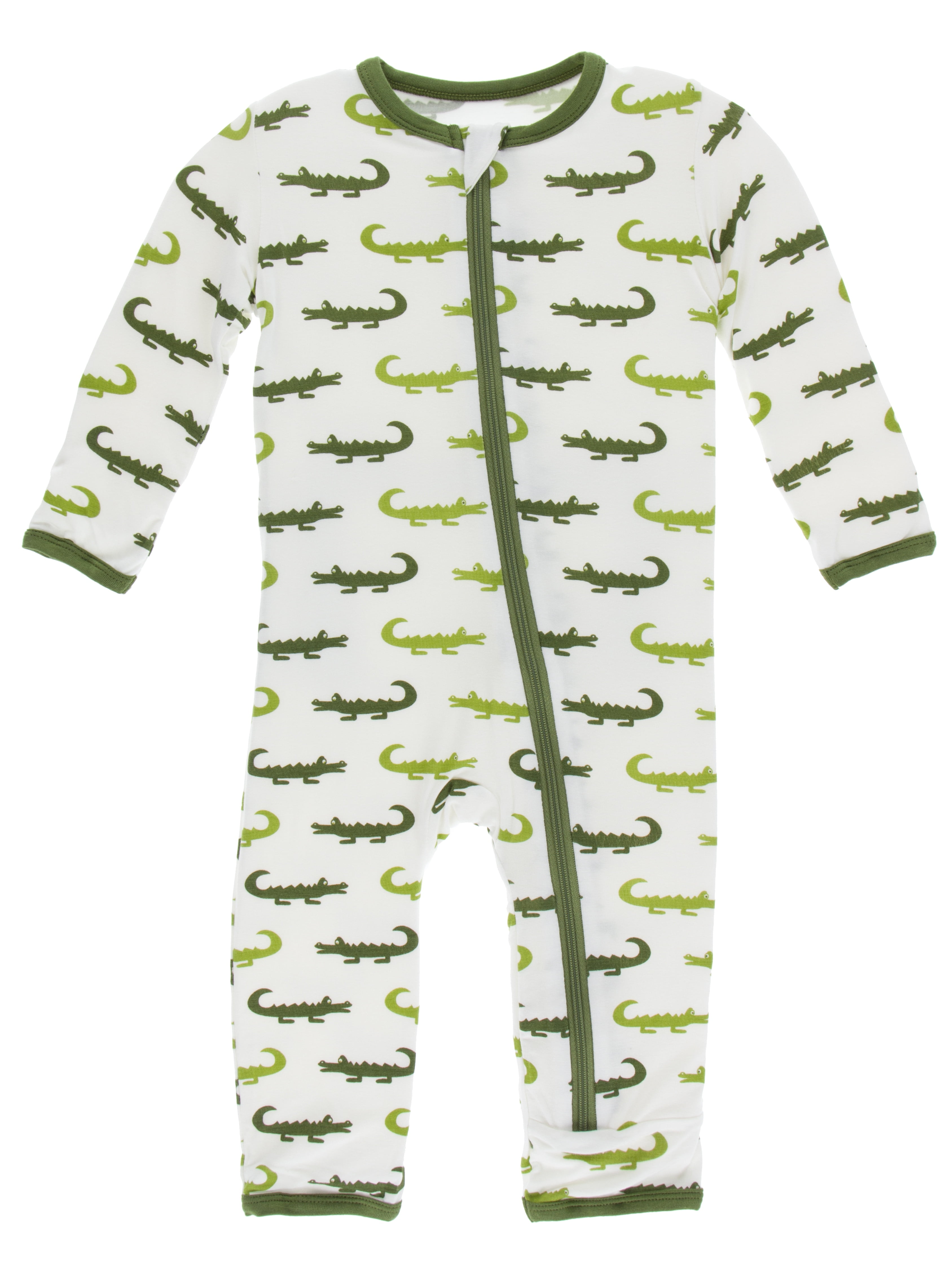 Natural Snails - 6-9 Months KicKee Pants Print Coverall with Zipper