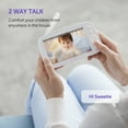thumbnail image 2 of VAVA Video Baby Monitor with Pan-Tilt-Zoom Camera, 5" 720P Display, Infrared Night Vision, White, 2 of 8